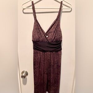 Candie's Leopard Print Midi Sun Dress, Size M